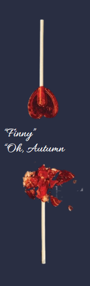 Finny, Oh Autumn — handmade bookmark